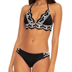 BECCA Delilah Avery Crochet Hipster Swim Bottom Sz L NWT